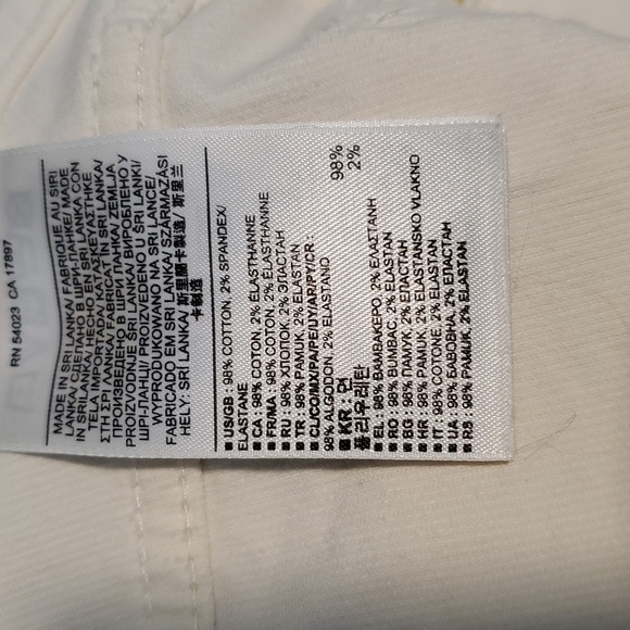 Banana Republic Cream Corduroy Pants Size 28 EUC - Picture 16 of 16